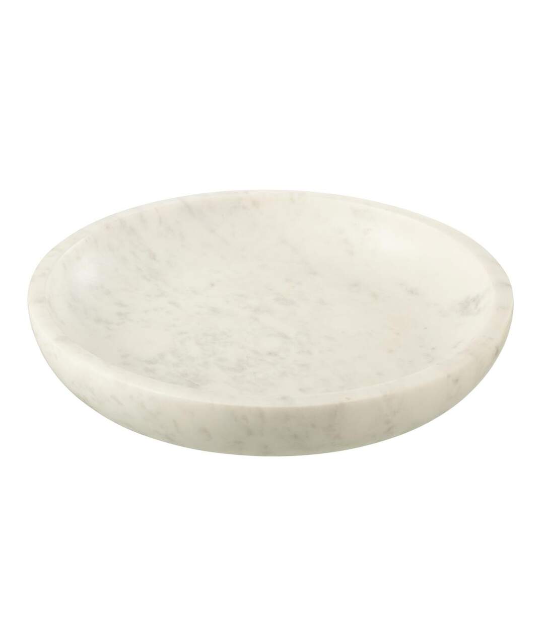 Coupelle Déco en Marbre Glacier 35cm Blanc-1