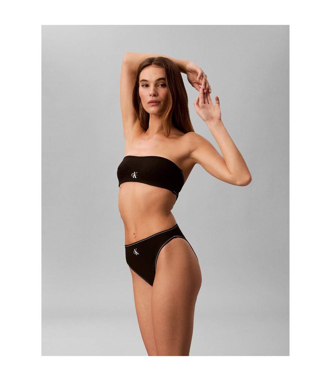 Womens/ladies Hipster Bikini Bottoms Black Calvin Klein-2