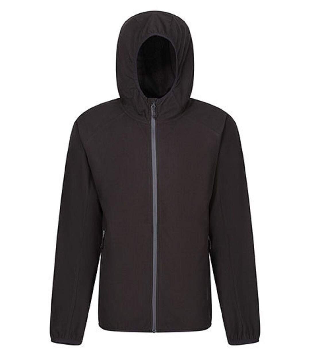 Veste polaire à capuche - Homme - TRF690 - noir et gris