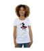 Disney T-shirt en coton avec langue de Mickey pour dames et messieurs (Blanc) - UTBI31335-2