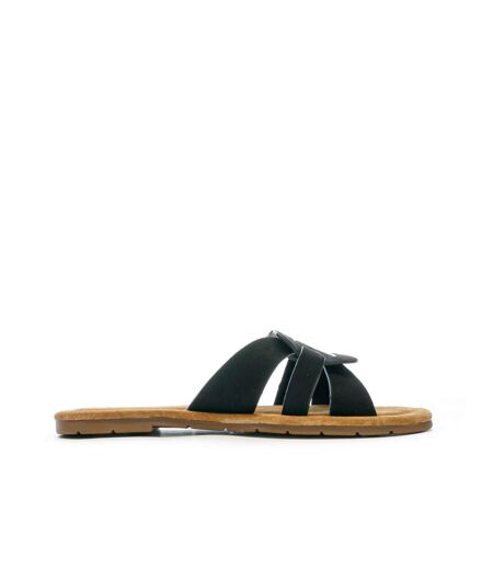 Claquettes noires femme chattawak pace