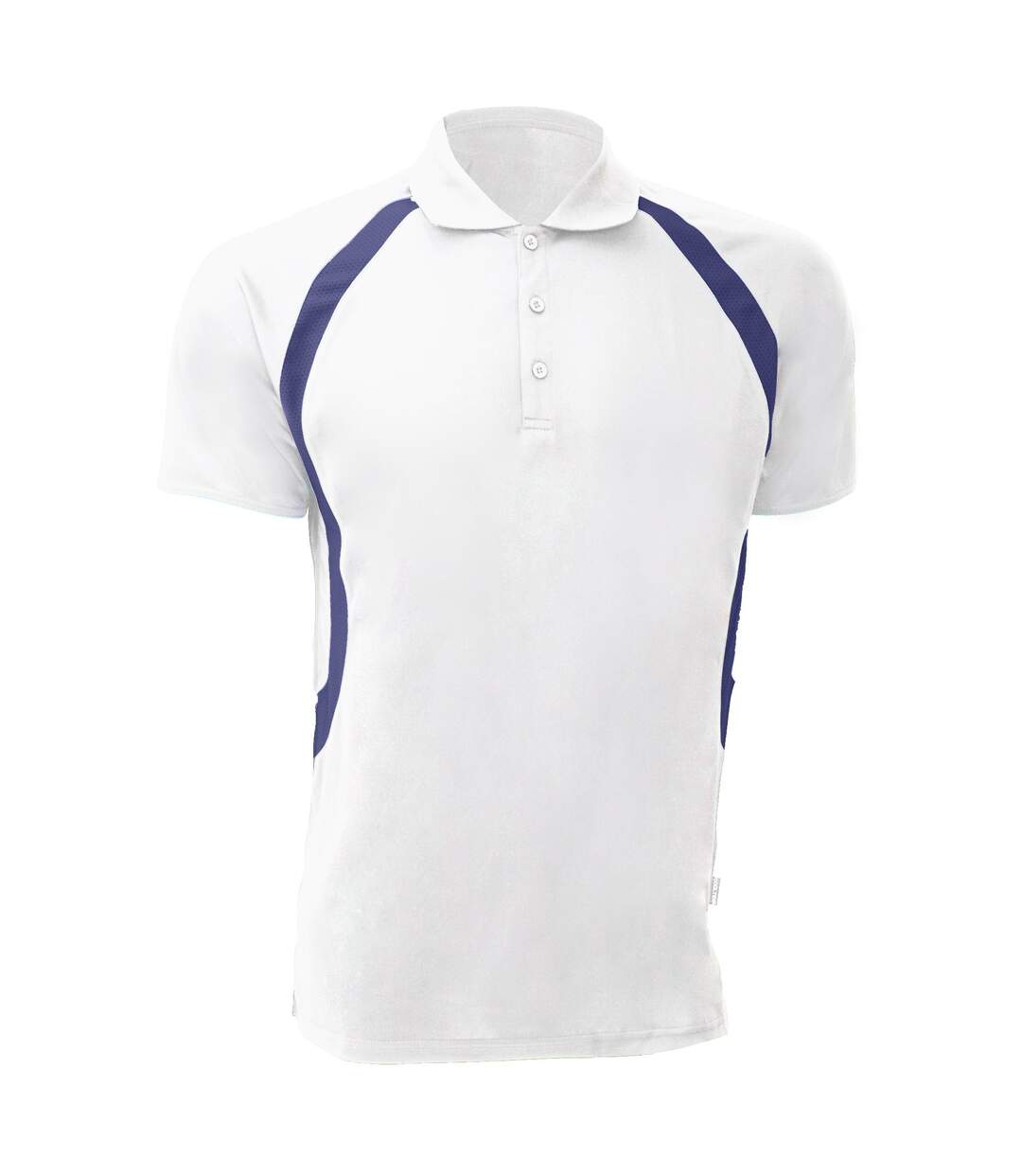 Polo Cooltexriviera Pour Homme Blanc Bleu Marine GAMEGEAR-2