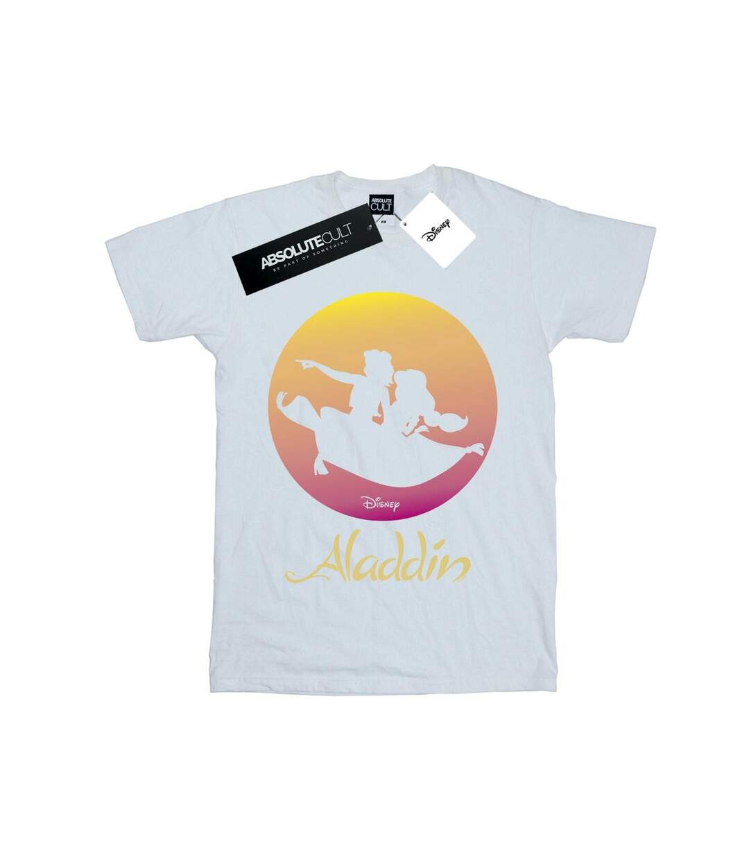 Disney - T-shirt ALADDIN FLYING SUNSET - Femme (Blanc) - UTBI18084-1