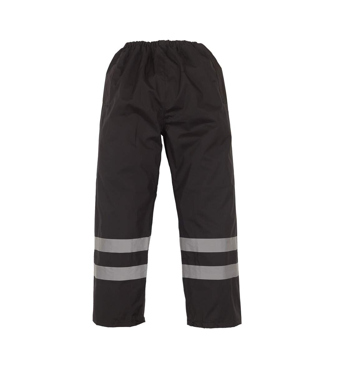 Unisex adult waterproof high-vis over trousers black Yoko-1