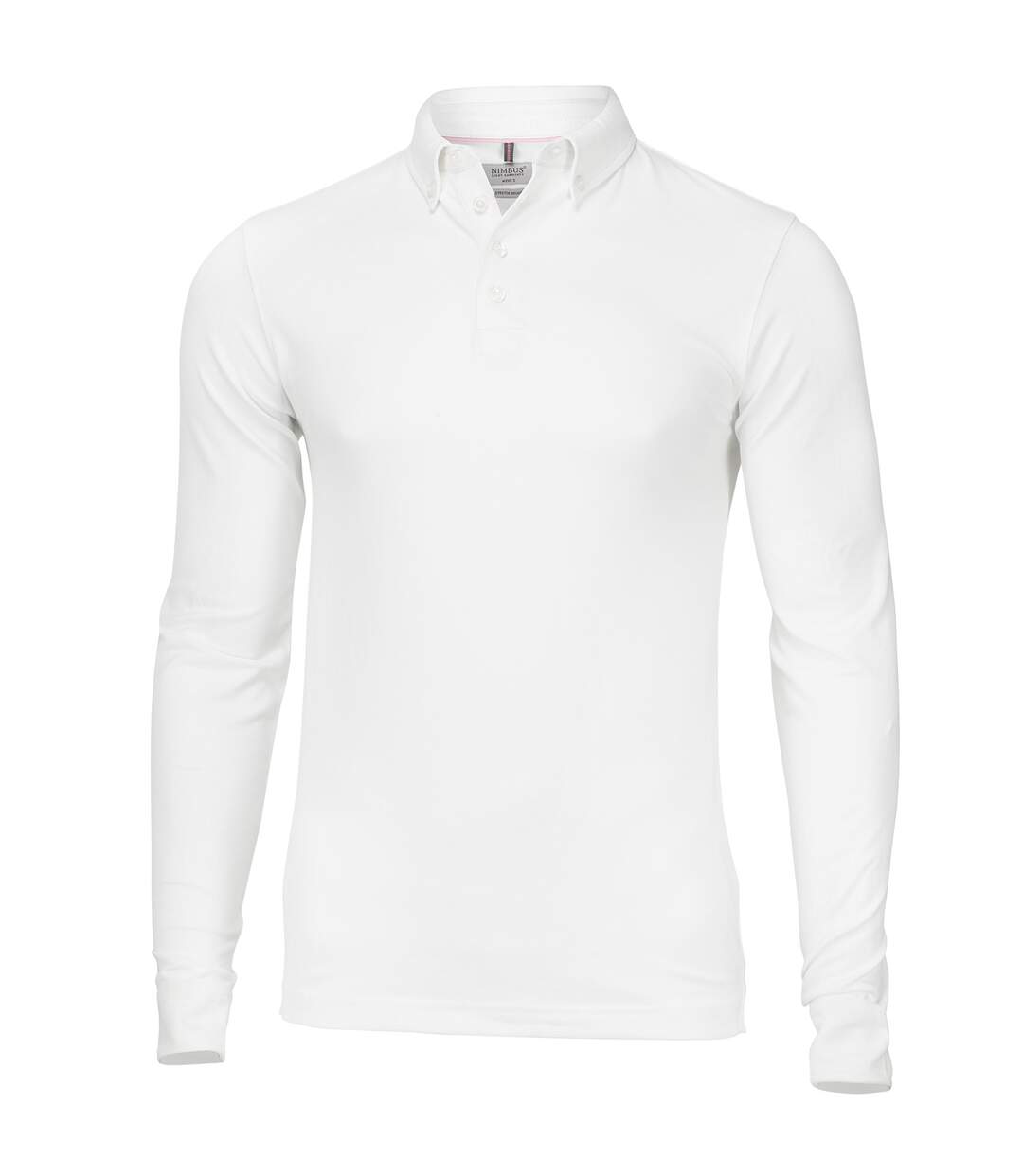 Carlington polo à manches longues homme blanc Nimbus-1