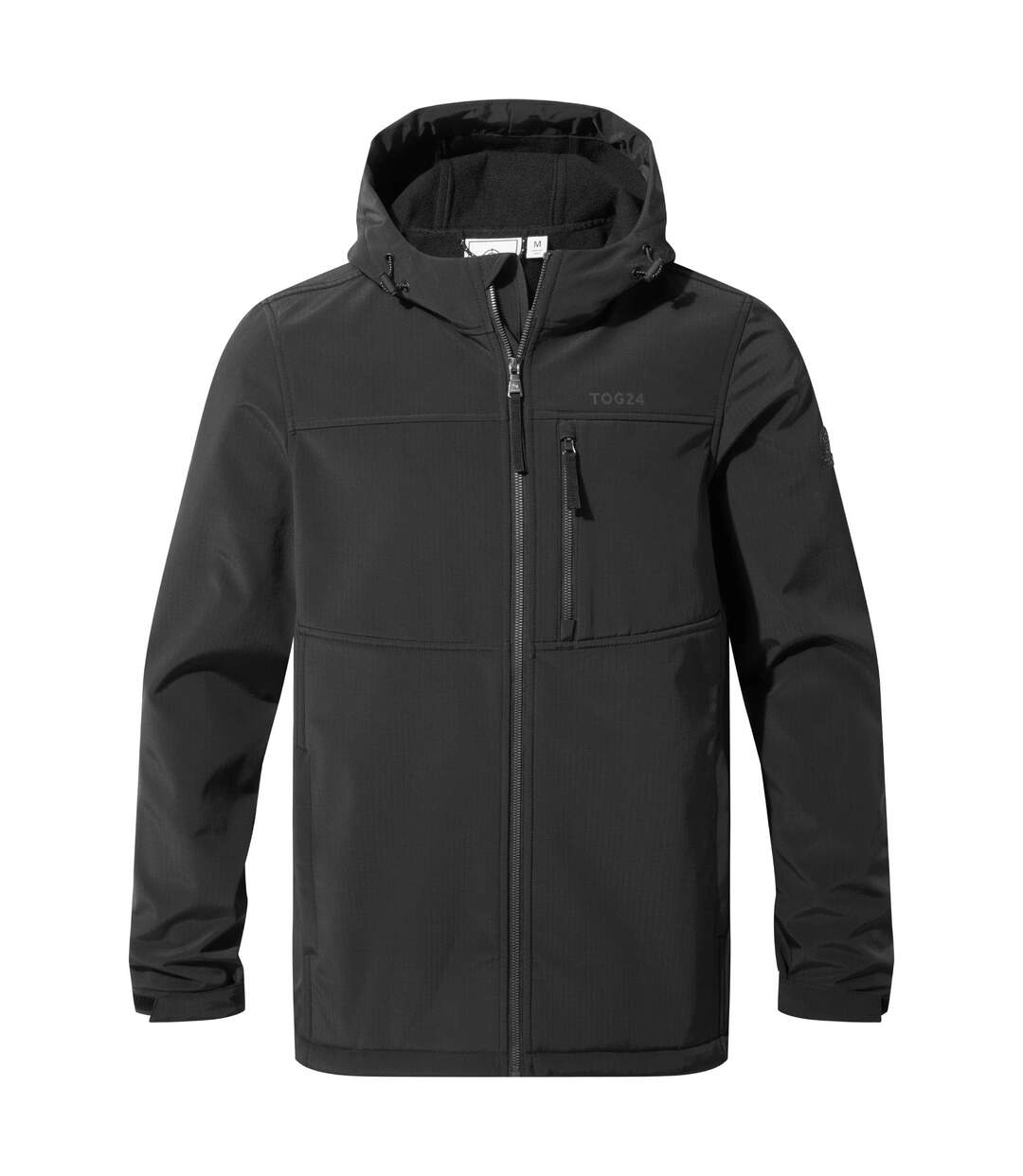 TOG24 Mens Truro Softshell Hooded Jacket (Noir) - UTTG222-1