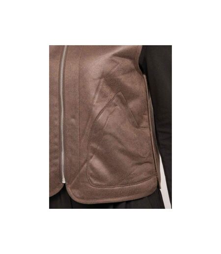Gilet sans manches réversible suédine et fausse fourrure UMIYA - Dona X Lisa