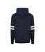 Awdis Mens Game Day Hoodie (New French Navy/Heather Grey)