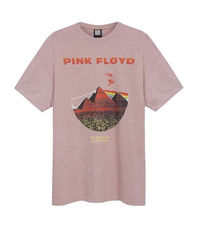 T-shirt vintage pyramids adulte rose Amplified