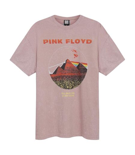 T-shirt vintage pyramids adulte rose Amplified