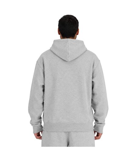 Sweat À Capuche Manches Longues Homme Gris New Balance