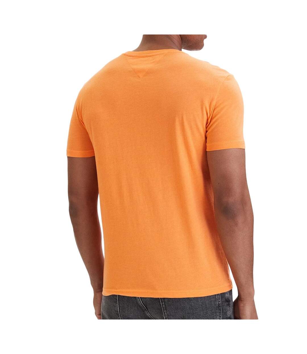 T-shirt orange homme tommy hilfiger tjm x slim jaspes 1-2