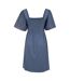 Womens/ladies verona broderie sleeve dress blue Mountain Warehouse