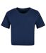 Haut Court Femme Bleu Marine Clair Build Your Brand-1