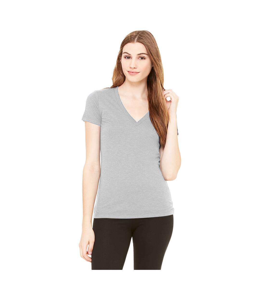 Bella t-shirt à manches courtes femmes gris clair Bella + Canvas