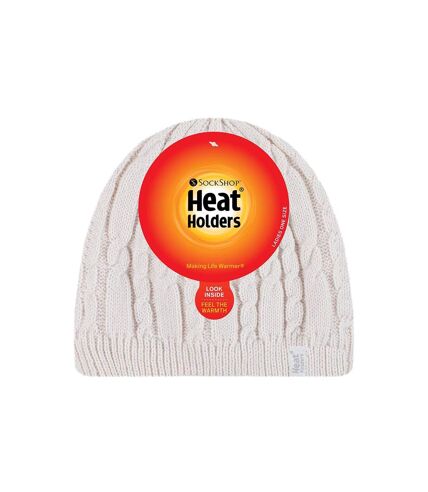 Bonnet Femme Thermique Tricot avec Doublé Polaire