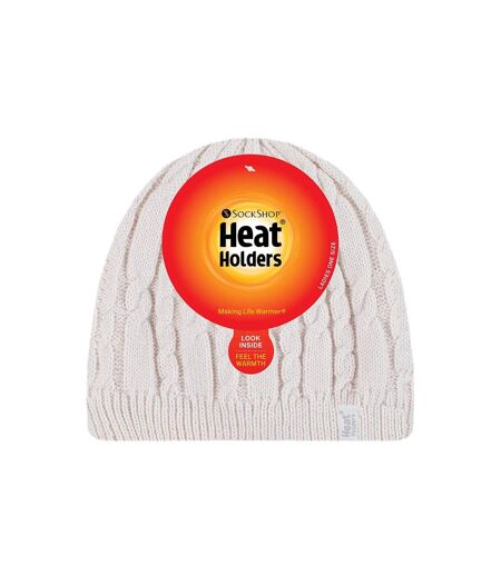 Bonnet Femme Thermique Tricot avec Doublé Polaire