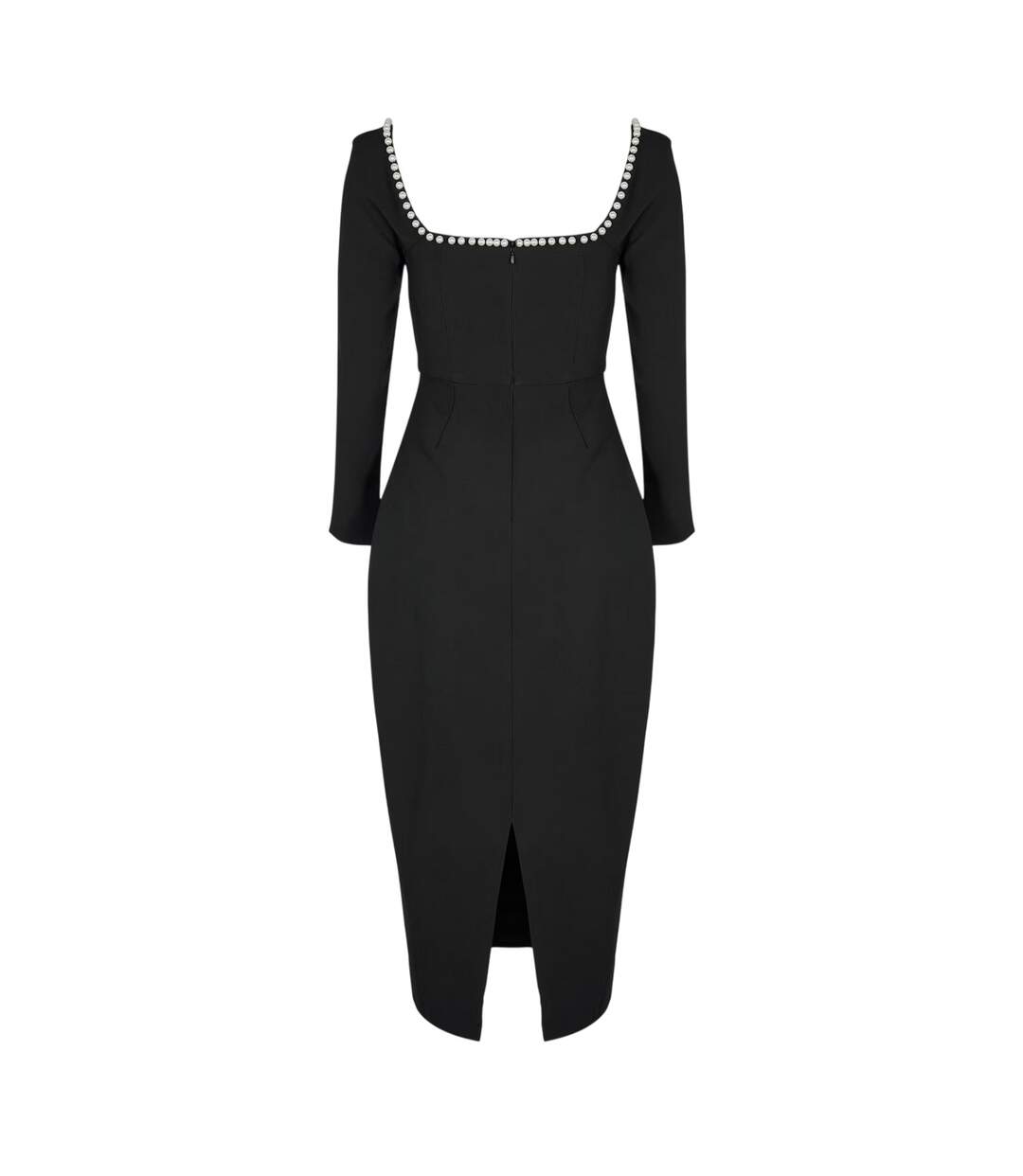 Robe Mi-longue Motif/style Perle The Ultimate  Femme Noir Muse-3