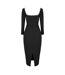 Robe Mi-longue Motif/style Perle The Ultimate  Femme Noir Muse-3
