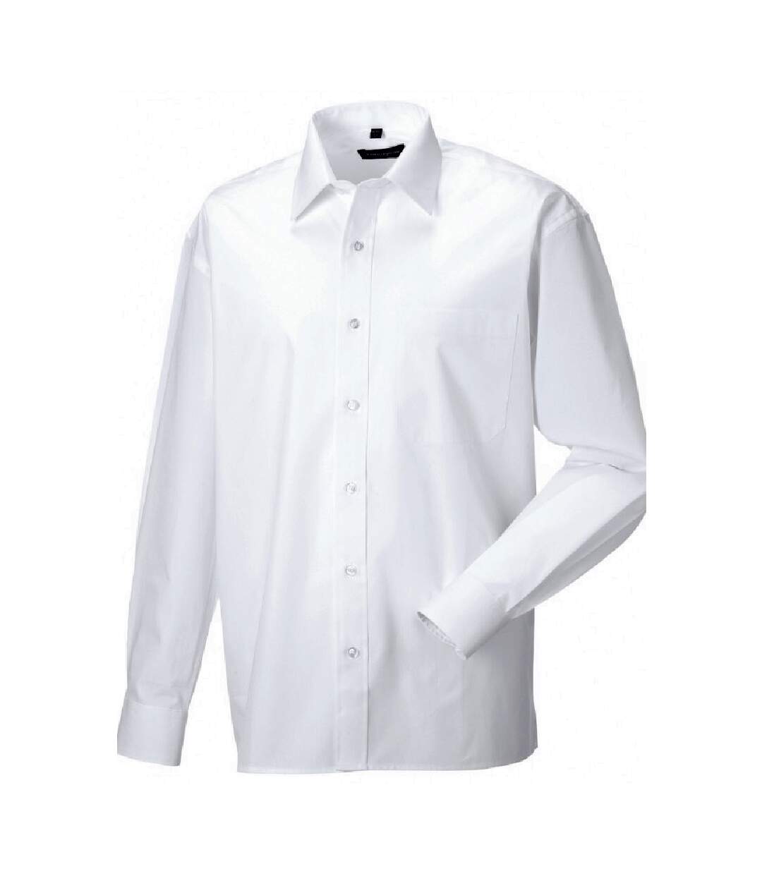 Chemise de travail à manches longues 100% coton homme blanc Russell Russell