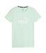 T-shirt Motif/style Logo Essential Femme Vert Puma-2