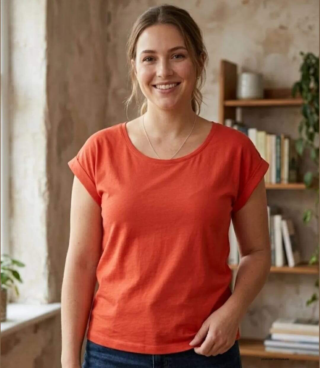 Tee-shirt MAYFLOWER DELHI1 sans manches : l'éclat vitaminé en coton flammé-1
