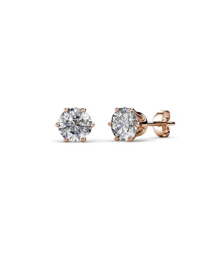 Boucles d'oreilles Solitaire M, Cristal d'Autriche