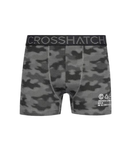 Boxers buzzard homme noir / gris Crosshatch