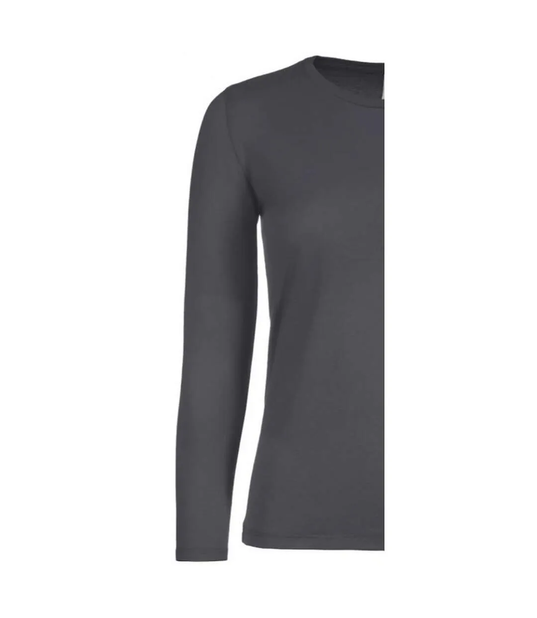 T-shirt Manches Longues #e150 Femme Gris Foncé B&C-2
