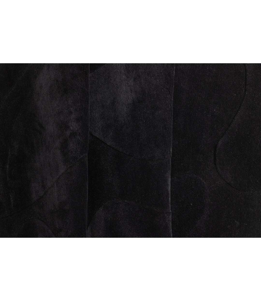 Tapis Déco Ovale en Laine Enard 175x290cm Noir-4