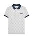 Polo aw24 homme blanc / bleu marine Lambretta-1