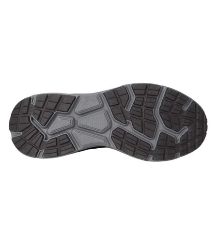 Mens Ezra Leather Everyday Trainers Dark Grey Animal
