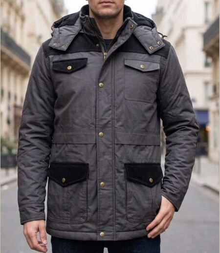 WINCHESTER JANGO1 — Parka bi-matière kaki : robustesse et traitement déperlant