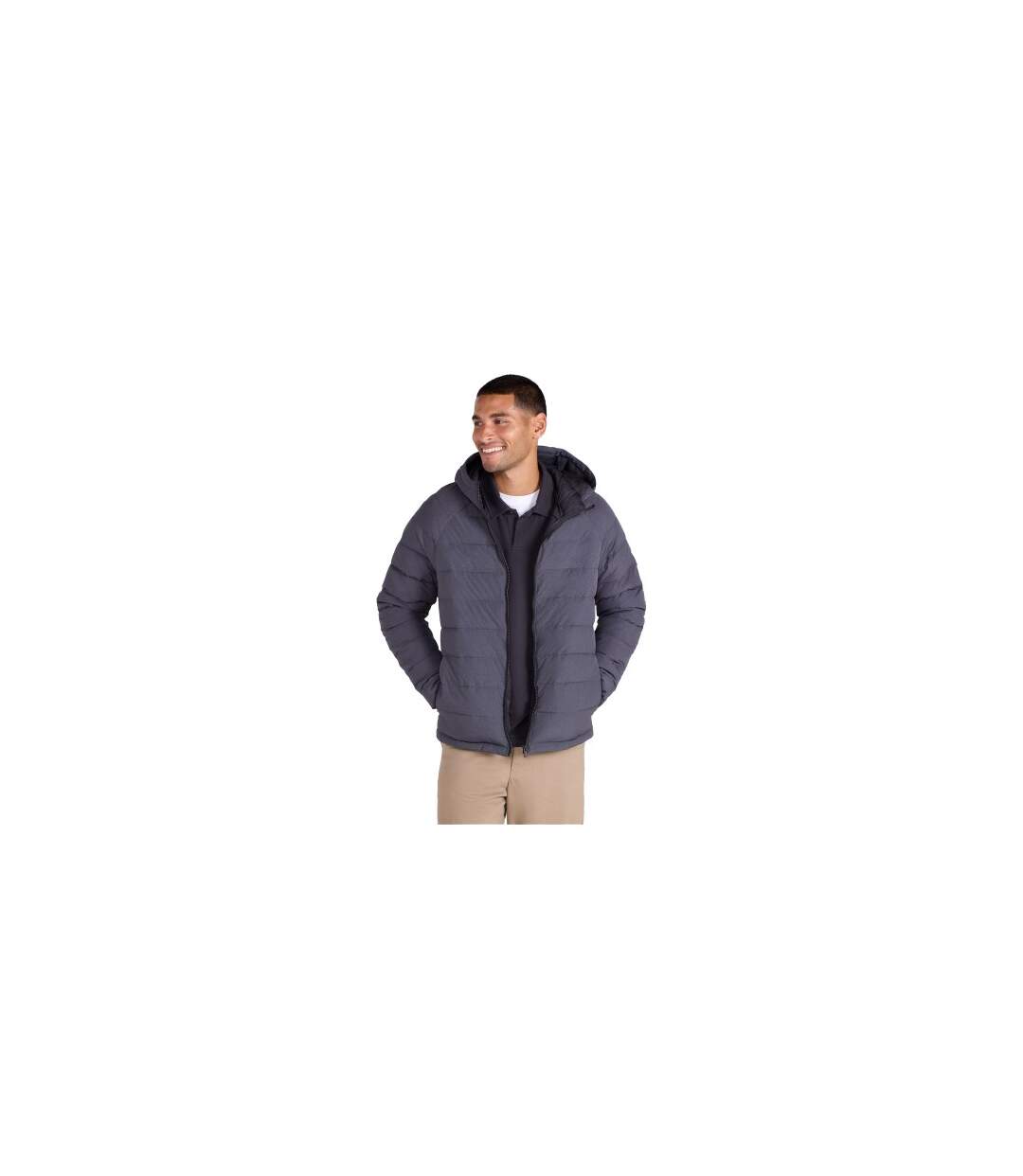 Doudoune Motif/style À Capuche Light Cloud Cosi Homme Charbon Animal-1