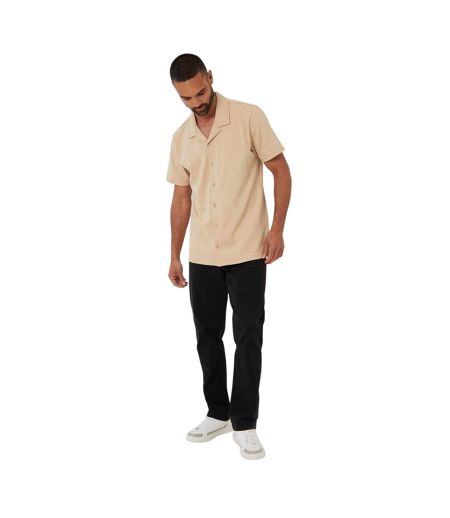 Mens Darvel Short-sleeved Shirt Stone Threadbare
