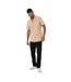 Mens Darvel Short-sleeved Shirt Stone Threadbare-1