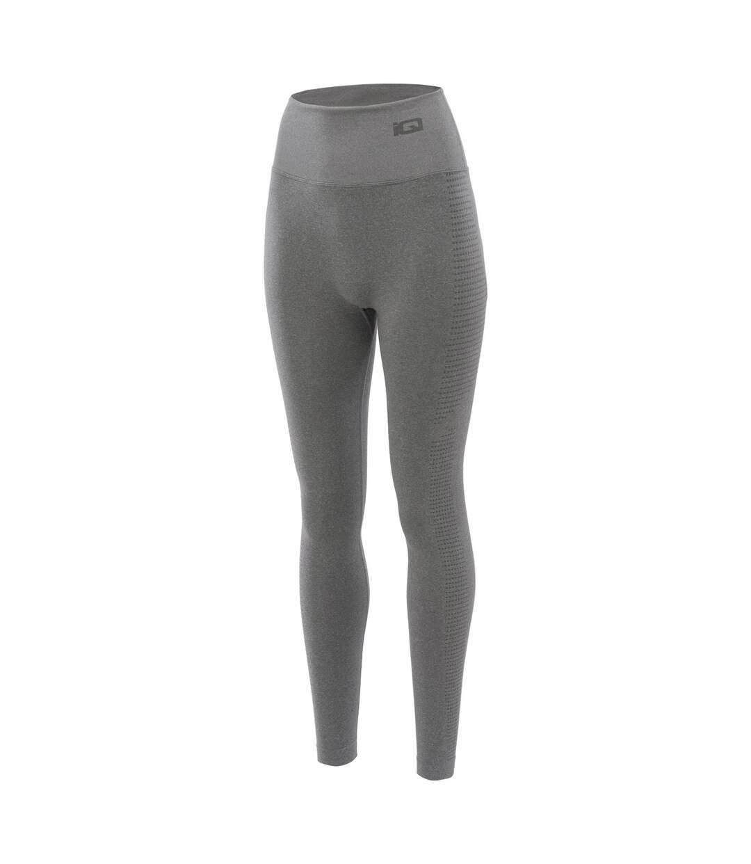 Womens/ladies Cross The Line Sachiko Logo Leggings Dark Stone Grey IQ-4