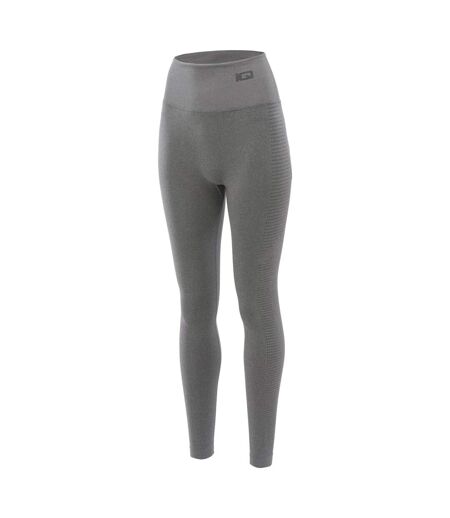 Womens/ladies Cross The Line Sachiko Logo Leggings Dark Stone Grey IQ