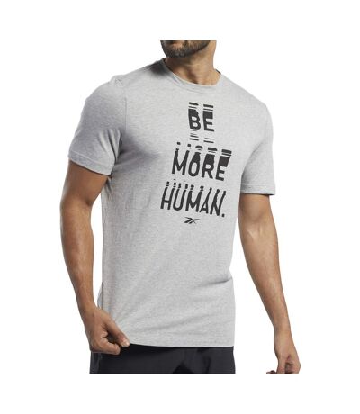 T-shirt Gris Homme Reebok Human
