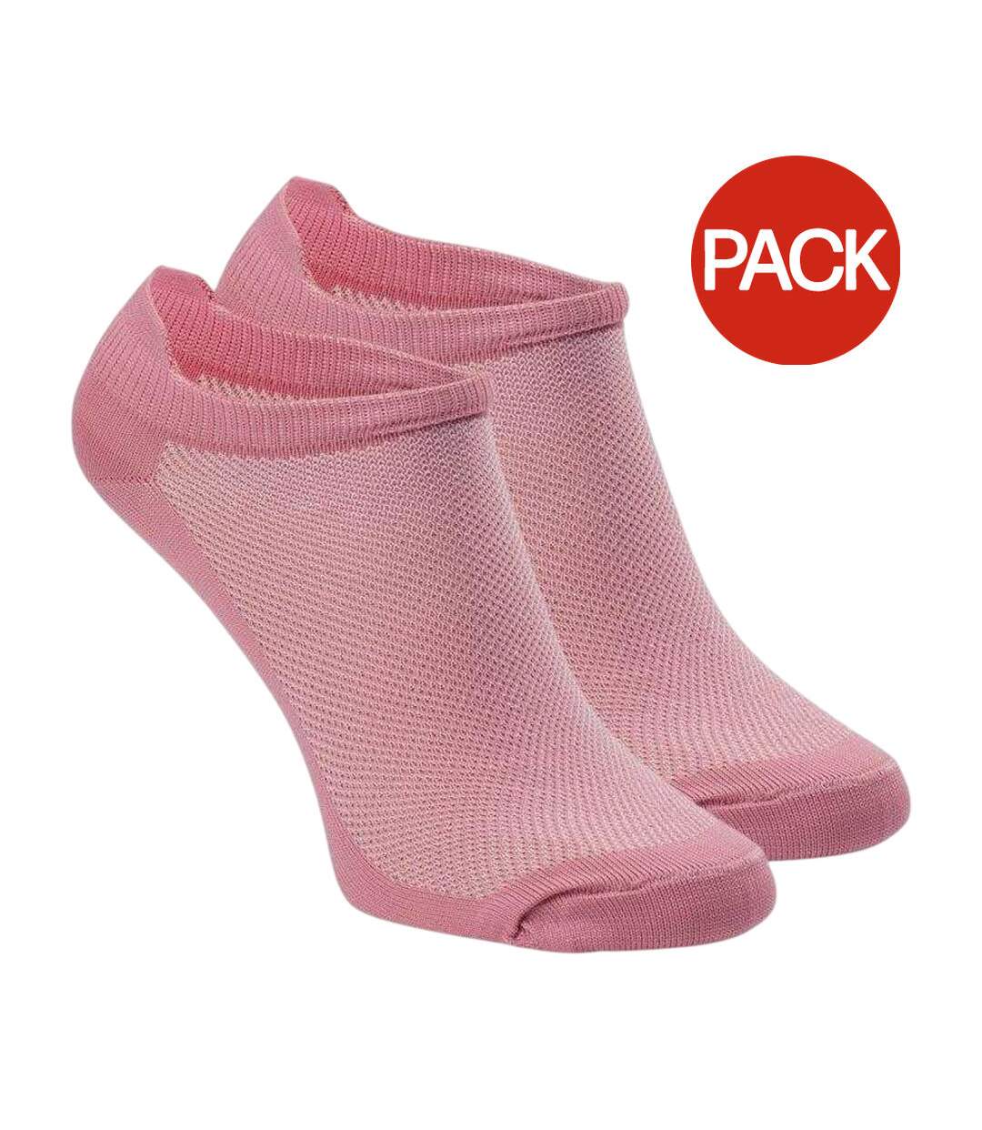 Lot De 2  Socquettes Garaf Femme Noir Rose IQ-1