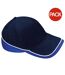 Lot de 2  casquettes de sport adulte bleu marine/bleu roi vif/blanc Beechfiel-1