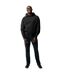 Unisex adult yoho recycled cotton relaxed fit hoodie black Iqoniq-3