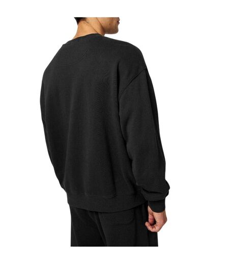 Mens Bouclé Sweatshirt Washed Black Jack Wills