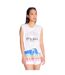 Débardeur Motif/style Imprimé Graphique Femme Blanc Cassé PJ Salvage-2