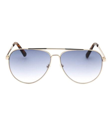 Lunettes De Soleil Motif/style Dégradé Homme Taille Unique Jaune Or Guess