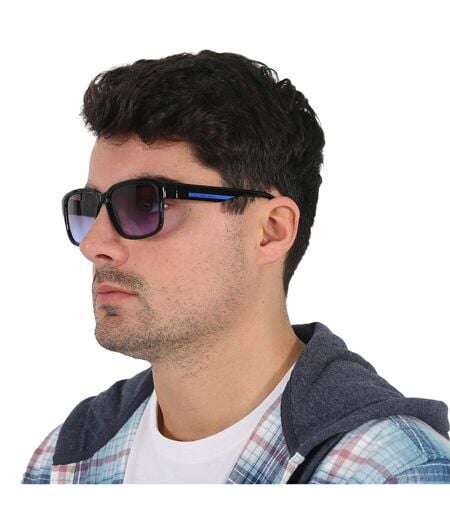 Lunettes De Soleil Motif/style Carré Homme Taille Unique Noir Violet Clair Calvin Klein