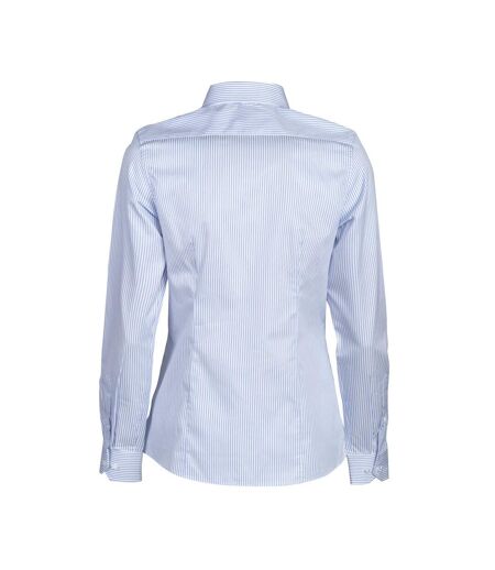 James Harvest Womens/Ladies Reno Stripe Formal Shirt (Light Blue) - UTUB433