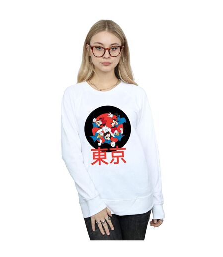 Disney Sweatshirt Mickey Mouse Team Huddle - Femmes/Dames (Blanc) - UTBI28272