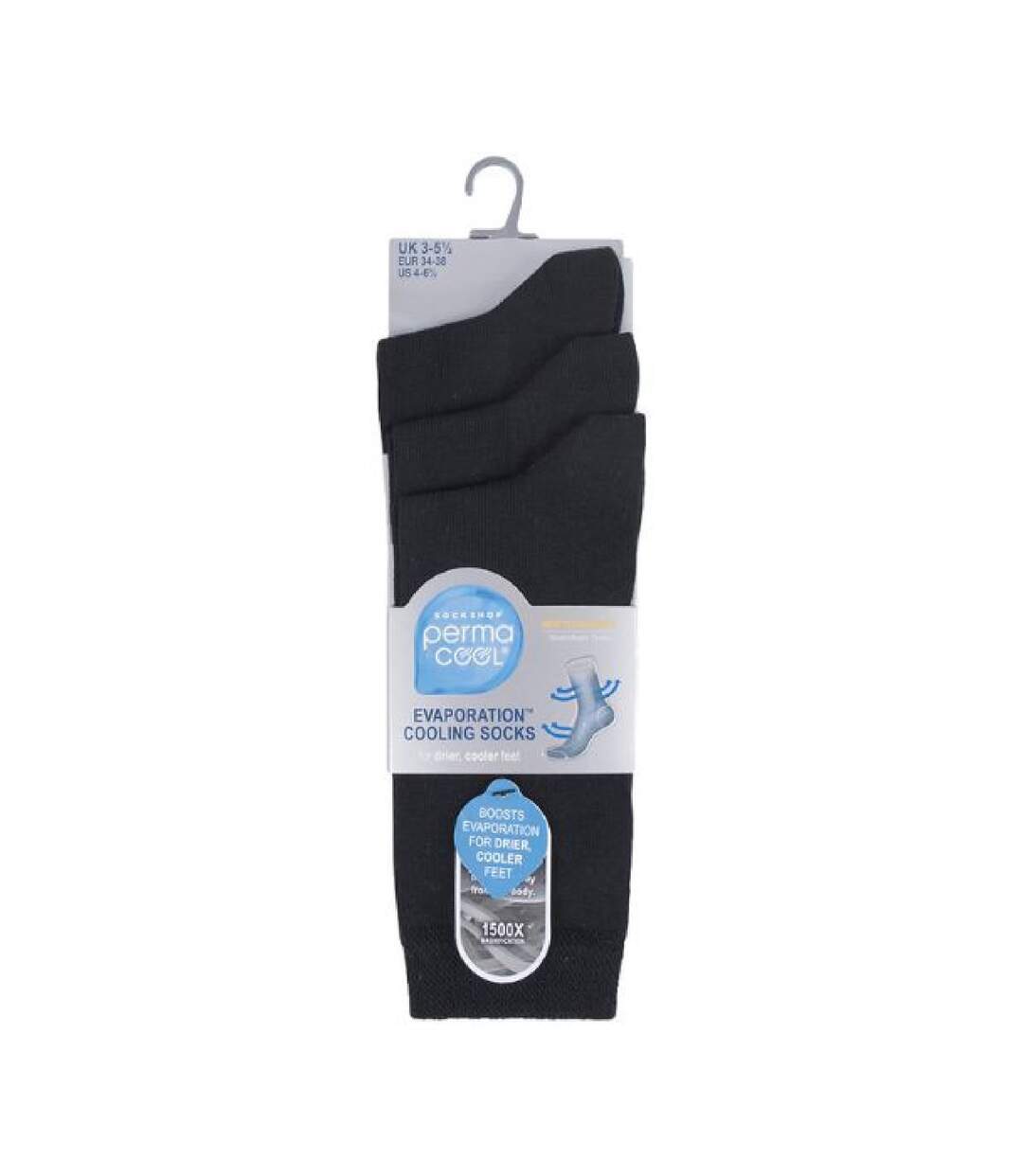 3 Pack Unisex Moisture Wicking Anti Sweat Socks for Hot Weather-2