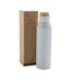 Gaia recycled stainless steel vacuum insulated 600ml water bottle one size white XD Collection-3